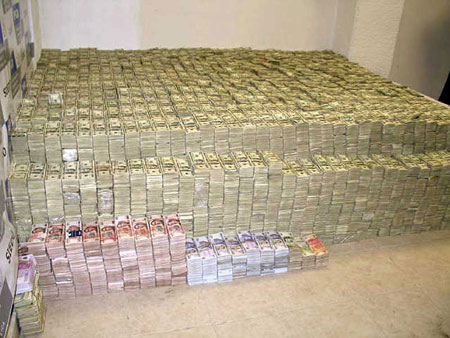 205 million dollars drug money